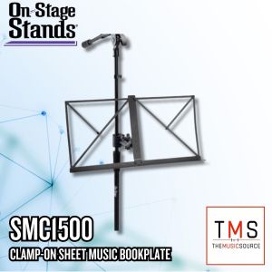 On Stage SMC1500 - CLAMP-ON SHEET MUSIC BOOKPLATE FOR MIC STANDS