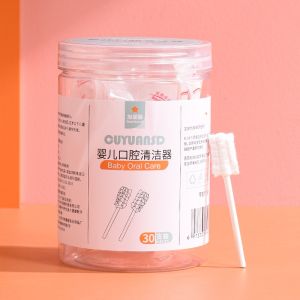 Disposable Baby Oral Care Cotton Swab Teeth Tongue Cleaner