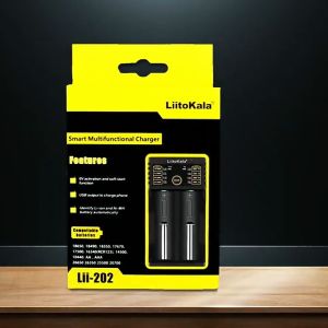 liitokala Lii-202 with Lii-402 charger Cross-Border Exclusive Supply LiitoKala lii-202 18650 Charger 5V2A Input USB Output Full Self-Stop