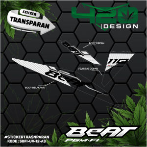 STRIPING STIKER TRANSPARAN UV BEAT FI MALAY TAHUN 2013-2014-2015 CUSTOM // SBFI-UV - 420 Design