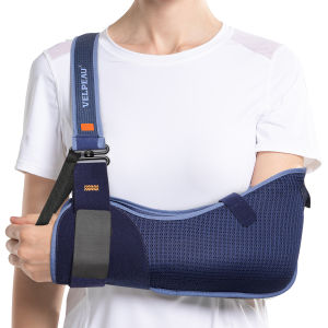 Velpeau Arm Sling Shoulder Immobilizer for Women and Men fit Left or Right Arm - Rotator Cuff Support Brace -Medical Sling for Shoulder Clavicle Elbow Injury(Comfort and Breathable Version)