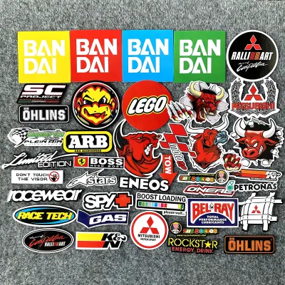 Gói 40 Miếng Dán Và Đề Can Xe Máy JDM Miếng Dán Vinyl Xe Hơi Miếng Dán Kính Xước Chống Nước Miếng Dán Trang Trí Ma Samurai Phản Quang