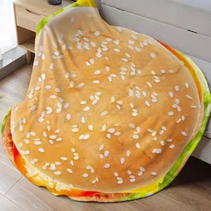 🍔Unique Food Art🍔【Cabbage Blanket】Circular Food Pattern Blanket /Culinary Art Design Circular Food-Printed Blanket / Office Comfort Food-Themed Quilt / HD Printed Patterns Culinary Design Throw Blanket