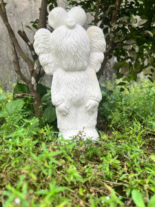 Tượng thạch cao cho bé tô màu "MOON" bé Bearbrick siêu dễ thương tượng siêu to cao