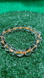 Diamond Cut Clear Quartz Braclet \