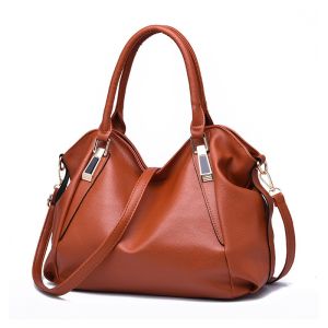 DROPASSIST 1331 Women Soft PU Leather Large Shoulder Boston Handbag Bag Wanita Beg Tangan Besar Sling Bags