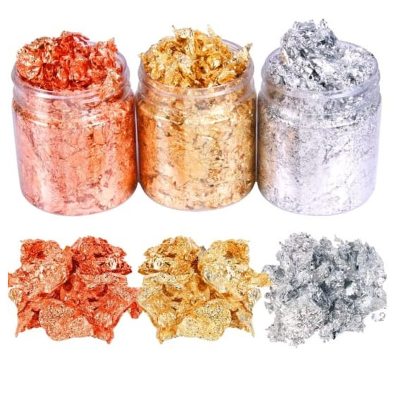 Edible Gold Flakes 3g | Edible Silver Flake | Sprinkles Gold Flakes ...