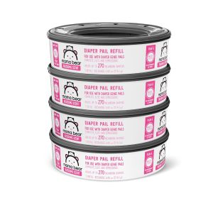 Brand - Mama Bear Blossoms Scented Diaper Pail Refills for Diaper Genie Pails with Odor Elimination 2160 Count (8 Packs of 270 Count)