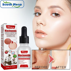 South Moon Niacinamide Whitening Essence Nicotinamide Oil Nourishing With Organic Nutrients Body Essence Liquid Oil Remove Remove Dark Spots Freckle Essence Anti-Aging Niacinamide Fade Pigmentation Melasma Brighten Skin Care（10ml）