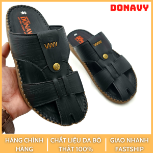Dép Nam Quai Ngang Da Donavy Cao Cấp Kiểu Quai Rọ Độc Đáo May Quai Và Đế Chắc Chắn D.RS