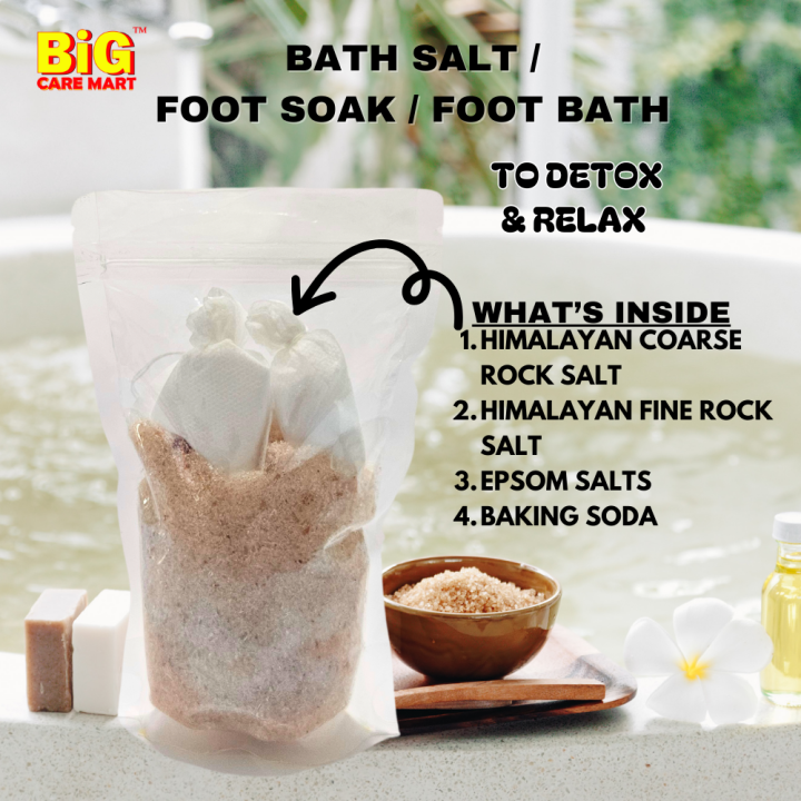 Epsom Salt Bath / Foot Soak / Bath Soak / Bath Salt for Tired Feet, Smelly Feet, Detox Body