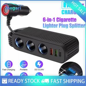 NG Motor✨ COD ✨ Car Sạc xe hơi cho điện thoại 120W Plug and Play sạc Splitter quá tải bảo vệ sạc Adapter PD QC3.0 sạc xe hơi