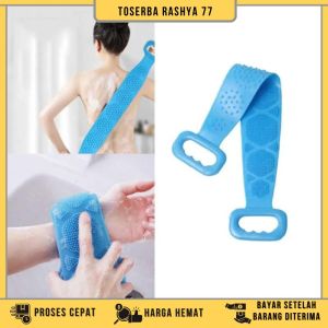 COD BWOHOPS Alat Bantu Mandi Sikat Pengosok Punggung Exfoliating Loofah Scrub / Mengangkat Kotoran Daki /Pengosok Punggung Silikon / Silicone Scrub Brush