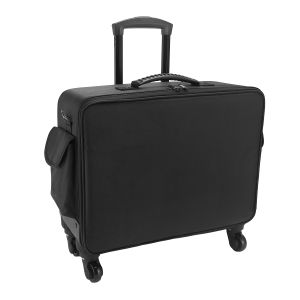 กล่องเครื่องสำอางช่างแต่งหน้ารถเข็นแบบพกพาที่มีความจุมากล้อสากลพาร์ทิชันกระเป๋ารถเข็นหลายชั้น