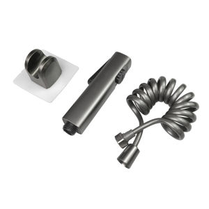 Baokemo 1pc Handheld bidet spray set toilet spray high - pressure flushing bathroom toilet cleaning small shower spray Spring flexible hose