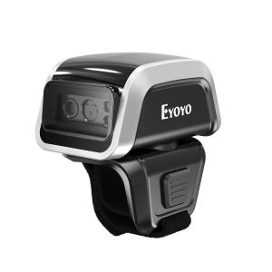 [🔥Super cost-effective🔥]【🔥🔥🔥Hot sale & Local stocks & 1~2 days delivery】Eyoyo Mini Finger Wearable 2.4G Wireless 1D 2D Barcode Scanner 3IN1 Via Bluetooth  QR Code Scan Use Fixed  Head Handsfree Library Inventory Reader Compatible for Pad Phone