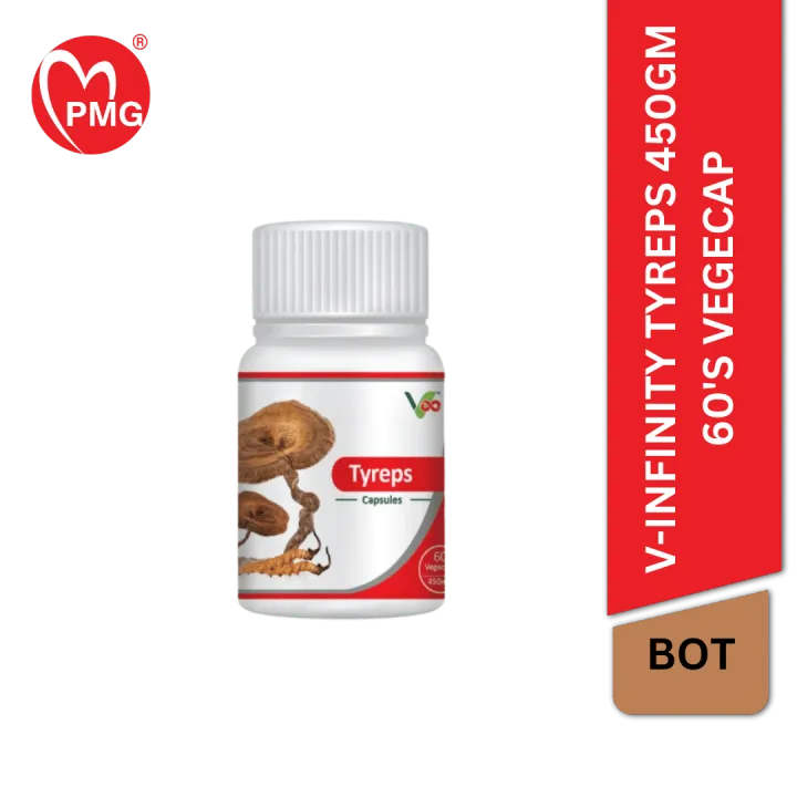 [V-INFINITY] Tyreps 60's Vegecap - cough, cold, sinusitis / untuk batuk ...