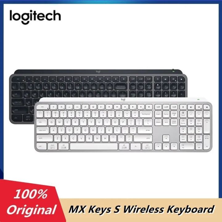 Logitech 104 Sfhdghsf มาใหม่ล่าสุด Logitech MX คีย์ S แป้นพิมพ์บลูทูธไร้สาย Backlit ...