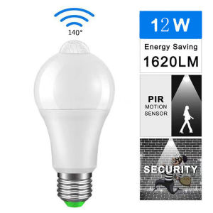 Factory Delivery 💥E27 LED Motion Sensor Light Bulb 12W 18W Smart PIR LED Bulbs Auto On/Off Night Ligh