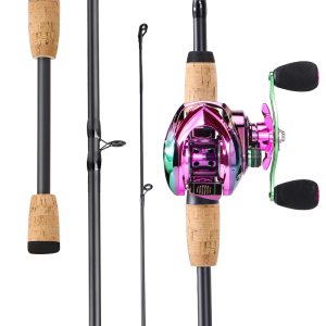 Sougayilang Joran Dan Reel 1.8 Meter 2 Bagian Casting Fishing Rod Dan 12 + 1 BB 7.2:1 Rasio Gear Rem Magnetik Baitcasting Reel Memancing Baris Lure Combo Set