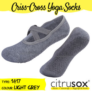 CITRUSOX Anti-Skid Nonslip Yoga / Pilates / Barre No-Show Flexible Cushioned Socks (22-25 cm 25-28 cm) #1417 #1517