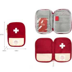Tas Mini Obat Portable  / Travel Medicine Pouch P3K / Kotak Obat Mini Organizer / Tempat Obat