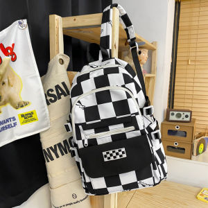 Balo Đi Học – MS03 – Balo Kẻ Caro Cá Tính – Tặng tất