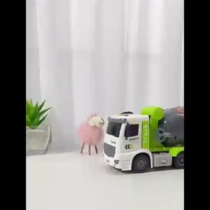 Large Cement Mixer Truck Discharging Engineering Vehicle Inertia Alloy Car Childrens Toy Boy Dropshipping
