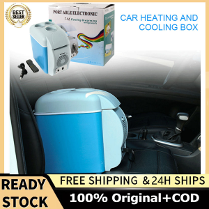 7.5L/6L แบบพกพาตู้เย็นขนาดเล็กรถตั้งแคมป์บ้านตู้เย็นเย็นและอุ่น12โวลต์/220โวลต์