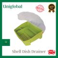 Shell Dish Drainer BIG Pingganan Tauban ng Plato Tuluan ng Plato Pinggan - Uniglobal #8808. 