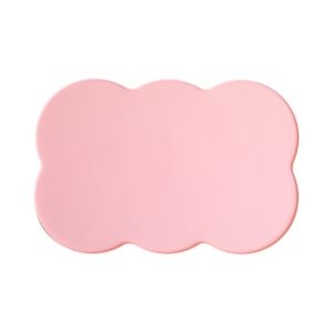 OUTOPEN Dễ dàng làm sạch Tấm lót cho mèo ăn Chống thấm nước Nhiều màu sắc Tấm lót bát ăn cho thú cưng bằng silicon Tấm lót bát ăn cho mèo và chó Chống trơn trượt Thảm thú cưng trong nhà dành cho chó mèo