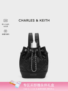CHARLES & KElTH CK2-10701506 Quilted diamond grid chain bucket bag for women