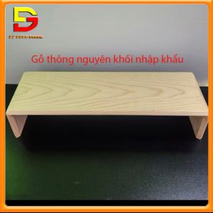 Kệ Màn Hình Máy Tính Đẹp Kệ Gỗ Sơn Phủ Bóng Uốn Cong Độc Đáo Kê Màn Hình Sang Trọng DG-610