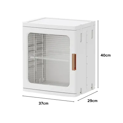 (JIJI.SG) KONRAD Foldable Cabinet / Stackable / Transparent / Storage / Castors