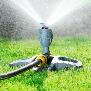 NIGHT PU Plastic 360° Automatic Rotating Sprinkler Durable Universal Garden Sprinkler Heads Creative Tandem Nozzles Irrigation Nozzle For Greenhouse Nursery Flower