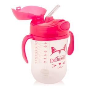 Dr. Browns Babys First Straw Cup 270ml Kitty