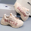 Giày sneaker MLB BOSTON độn đế màu hồng baby cho nữ cực kì đáng yêu 2020 ||.