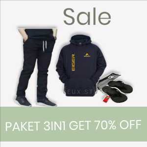 SALE 1 GET 3 JAKET SWEATER HOODIE EIGER PRIA TEBAL KEKINIAN SET CELANA PANJANG CHINO PRIA PREMIUM PINGGANG KARET SANDAL JAPIT DEWASA FASHION PRIA TERBARU 2022 BISA BAYAR DI TEMPAT