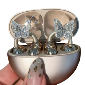 Bướm Thạch clip trên Earbuds mở tai tai có thể tháo rời Phụ kiện tự làm trang trí