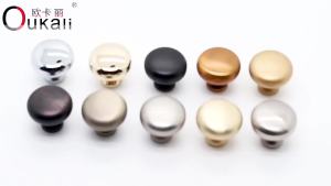 Single-Hole Round Twisted Cabinet Handle Zinc Alloy Solid Thickened Drawer Handle Light Luxury Single-Grain  Wardrobe Handle