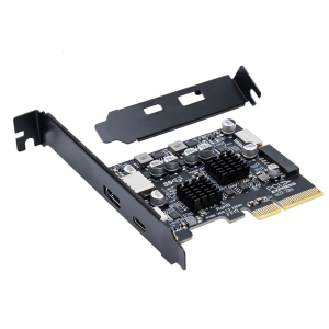 USB PCIE Type C อะแดปเตอร์ PCIE 4X ต่อ USB 3.2 10Gbps การขยายการถ่ายโอนข้อมูลสำหรับเมนบอร์ดเดสก์ท็อป