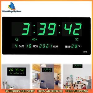 Vktech Digital Alarm Clock with Temperature and Date Display for Modern Home Decor and Nightstand