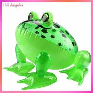 [Hill Angelia] Phát sáng Inflatable màu xanh lá cây nảy ếch cóc Ballon rừng động vật đồ chơi vui trẻ em bên món quà sinh nhật trang trí đám cưới