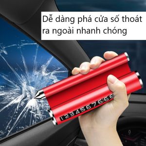 (Màu Đỏ) Bảng Ghi Số Điện Thoại Ô Tô 3 IN 1 Đặt Trên Taplo Xe Ô Tô