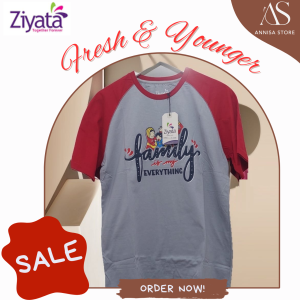 BAJU KAOS PRIA & REMAJA ZIYATA ZT 45 MAN / KAOS REGLAN DAILY OUTFIT BAJU REMAJA TERSEDIA SIZE JUMBO