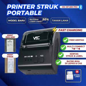 MOBILE PRINTER BLUETOOTH THERMAL STRUK KASIR/PPOB 58MM VSC MP-58M PRO