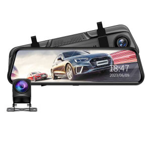 Carstorm 9.66" HD Car Dash Camera 1080P Dual Lens Reverse Parking Video Recorder With Night Vision