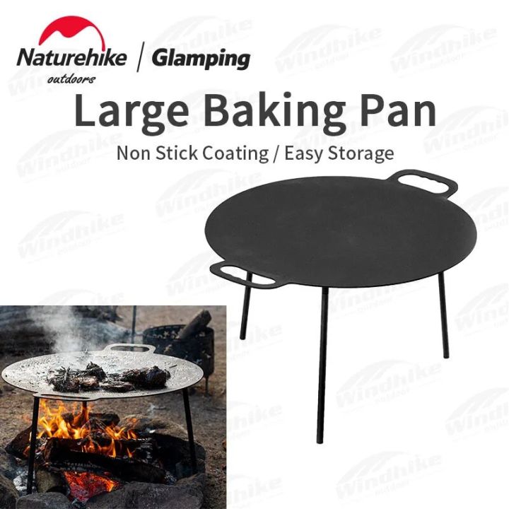 Outdoor Rectangular Frying Pan Naturehike Camping Large Baking Pan Outdoor Portable Barbecue Pan ...