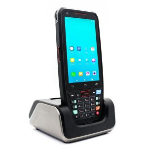 Android 10 Rugged PDA Handheld Terminal 2D Barcode Scanner WiFi Bluetooth 4G Data Collector Device NFC Cradle Charge Optional