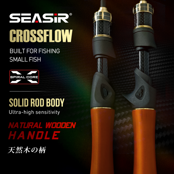 SeaSir CROSSFLOW Ultralight UL Casting Fishing Rod Spinning 1.38m